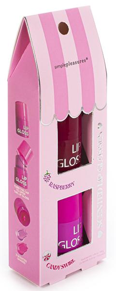 Set dva sjaja za usne RASPBERRY / CANDY 