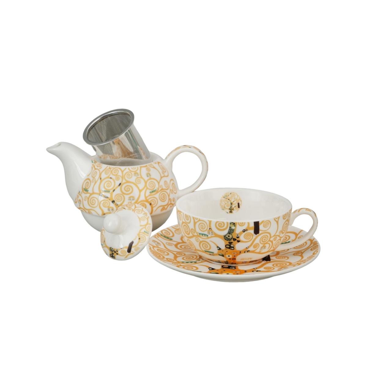 Čajnik sa šoljom i infuserom KLIMT Tree Of Life 	300/350 ml 