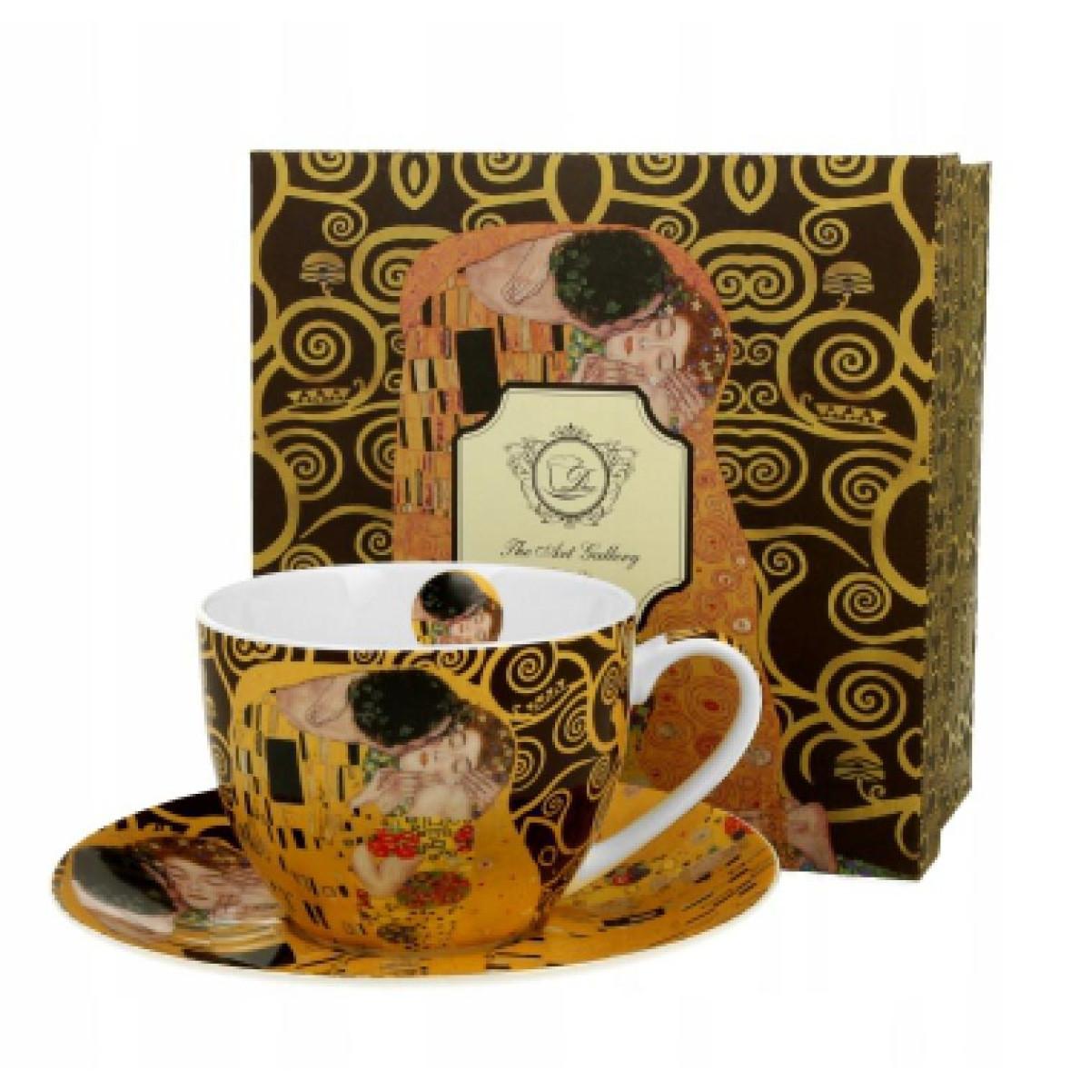 Šolja i tanjirić GUSTAV KLIMT The Kiss 230 ml 