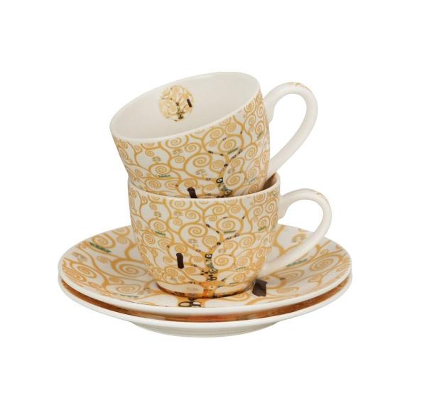 Set dve šolje za espreso KLIMT Tree of life 