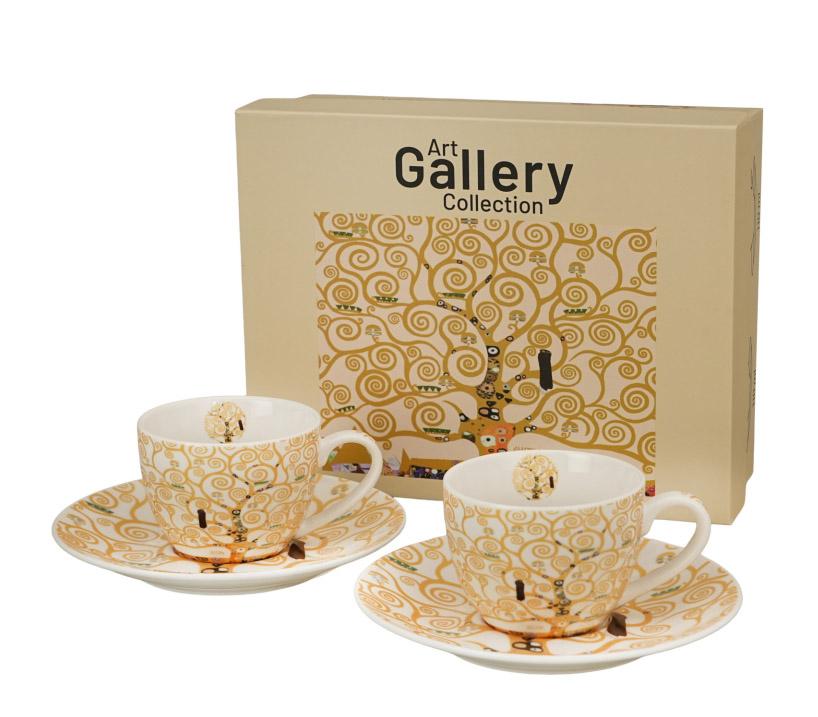 Set dve šolje za espreso KLIMT Tree of life 