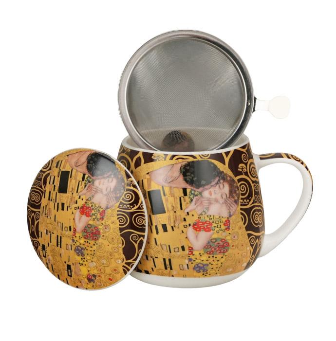 Šolja okrugla 430ml sa infuzerom KLIMT The Kis (Brown) 