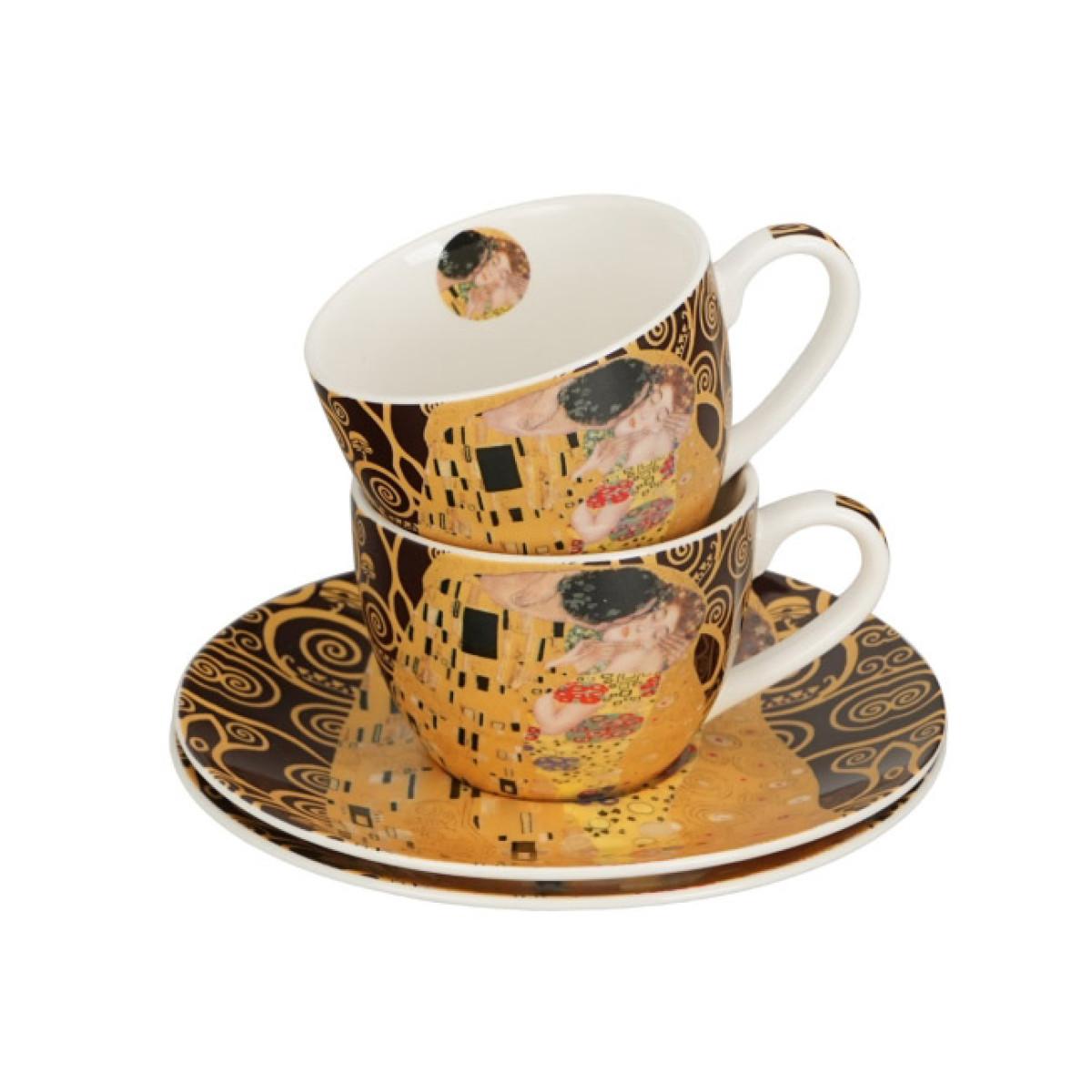 Set dve šolje za espreso KLIMT The Kis (Brown) 