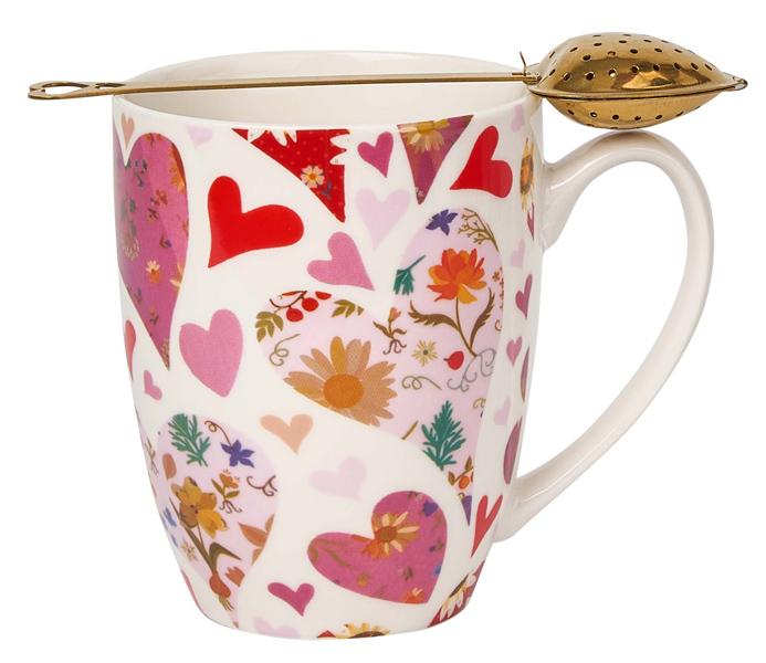 Šolja sa infuzerom PINK SRCA 