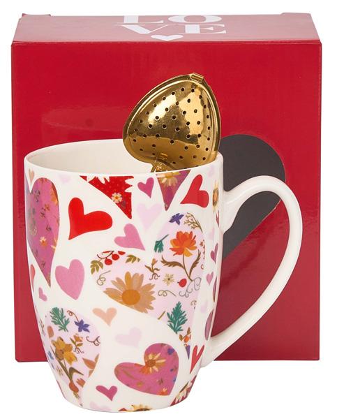 Šolja sa infuzerom PINK SRCA 