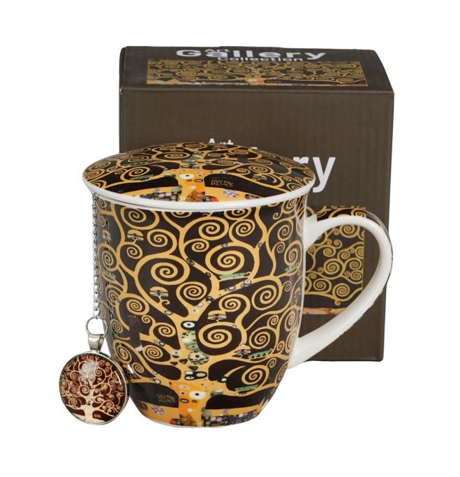 Šolja 400ml sa infuzerom KLIMT Tree of life (Brown) 