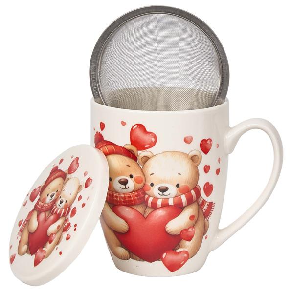 Šolja sa infuzerom MEDE SA SRCIMA 