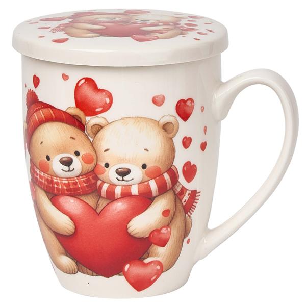 Šolja sa infuzerom MEDE SA SRCIMA 