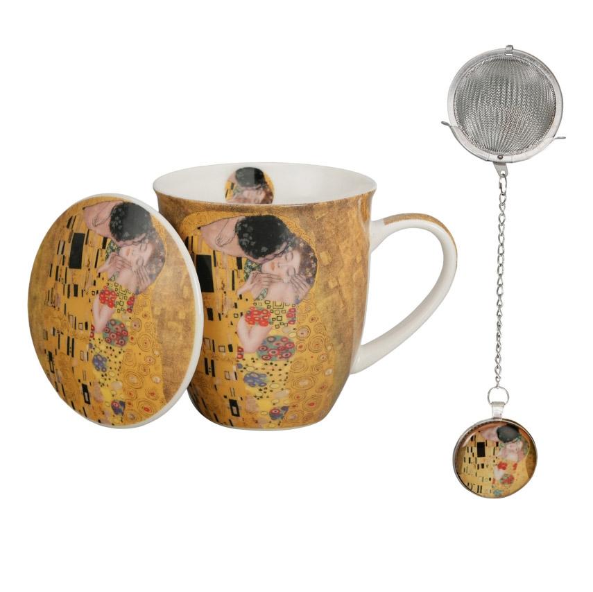 Šolja 400ml sa infuzerom KLIMT The Kiss 