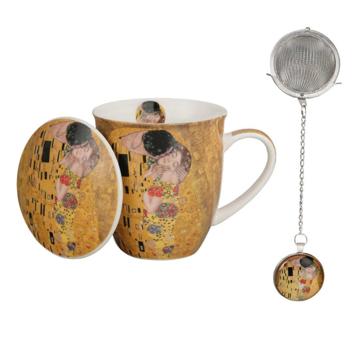 Šolja 400ml sa infuzerom KLIMT The Kiss 