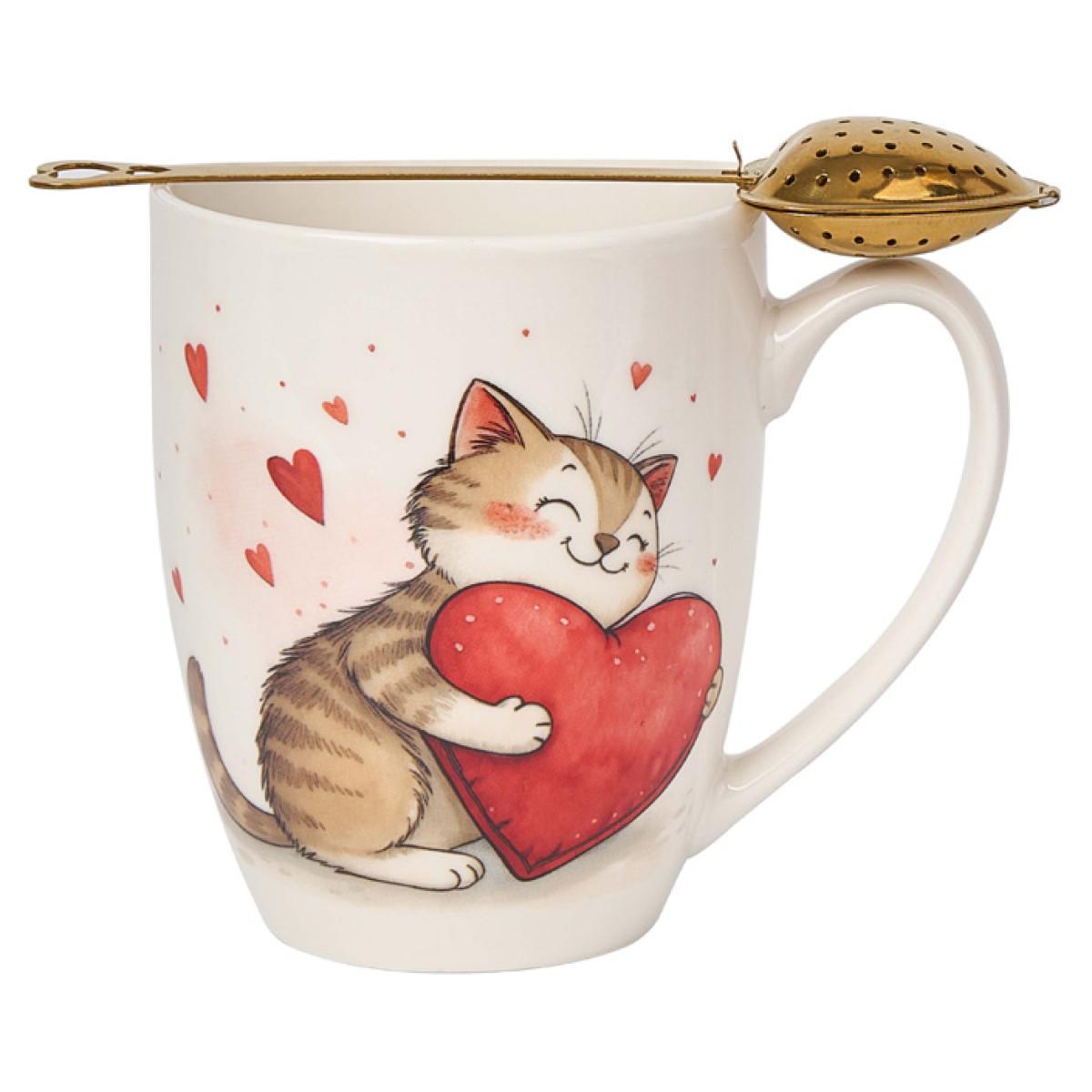 Šolja sa infuzerom u obliku srca MACA SA SRCEM 