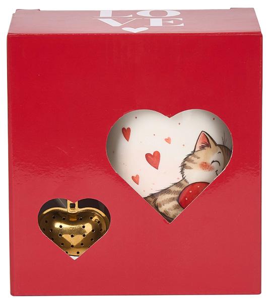 Šolja sa infuzerom u obliku srca MACA SA SRCEM 