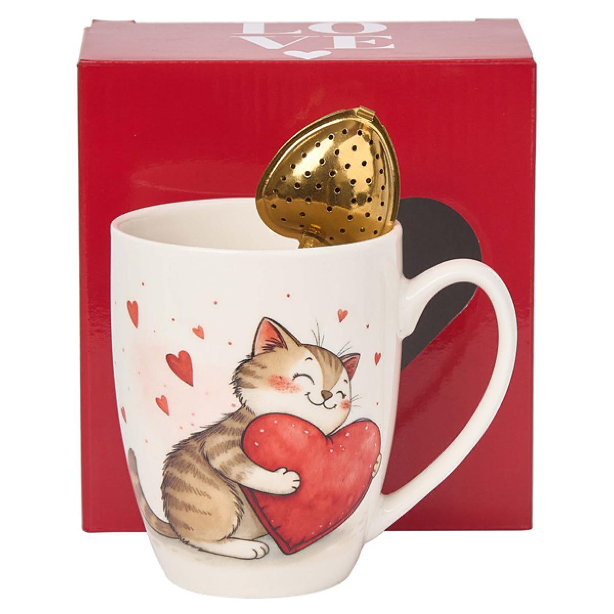 Šolja sa infuzerom u obliku srca MACA SA SRCEM 