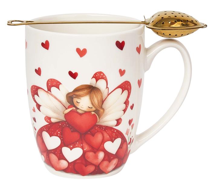 Šolja sa infuzerom u obliku srca ANGEL 