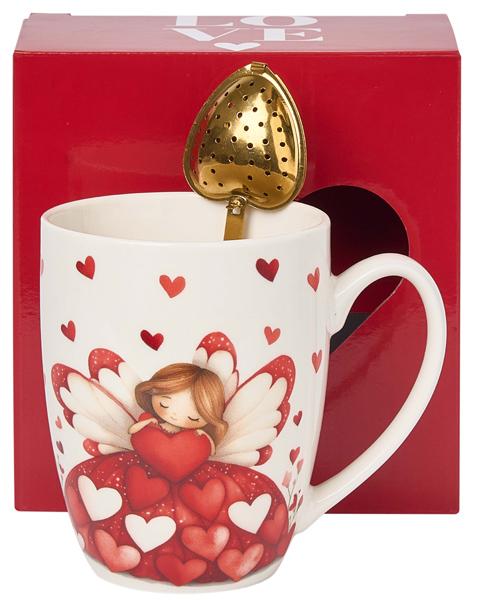 Šolja sa infuzerom u obliku srca ANGEL 