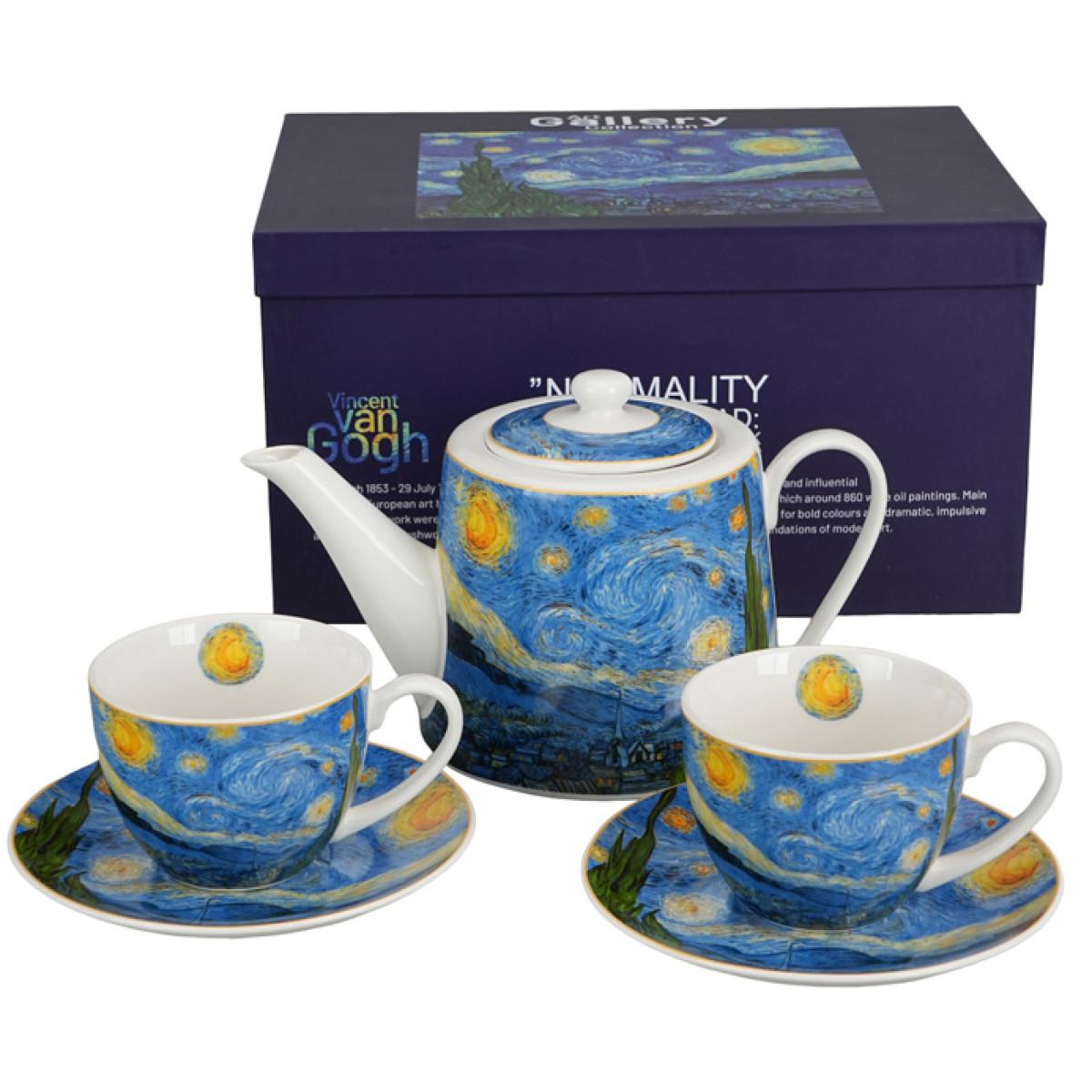 Čajnik sa dve šolje STARRY NIGHT - VAN GOGH 