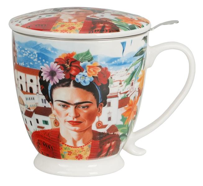 Šolja sa stopicom i infuzerom MEXICAN ART - FRIDA KALO 