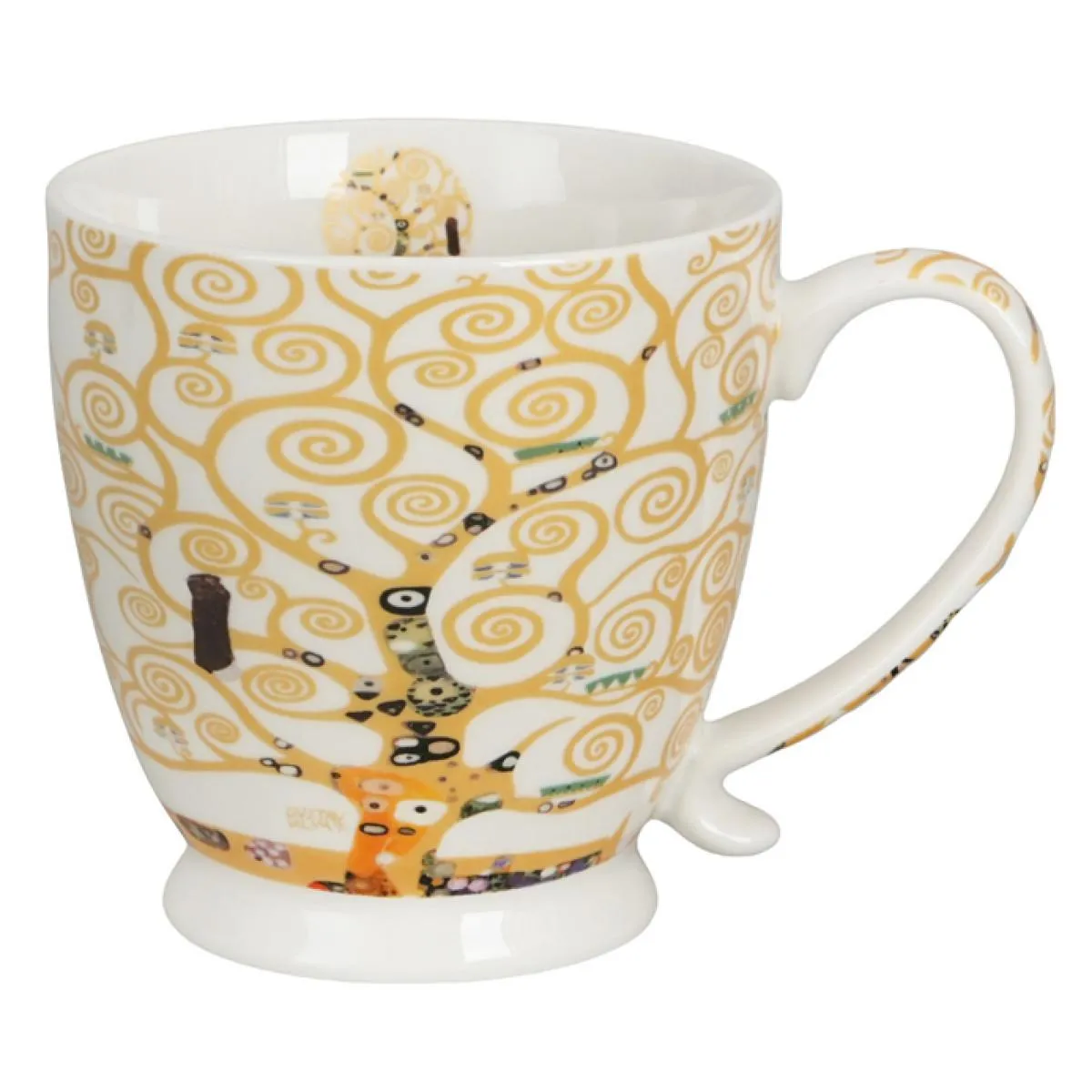 Šolja sa stopicom TREE OF LIFE ECRU - KLIMT 