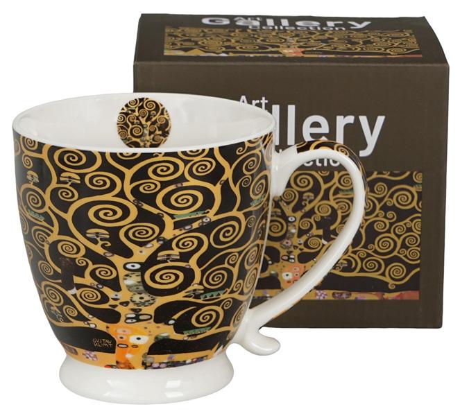 Šolja sa stopicom THE TREE OF LIFE BROWN - KLIMT 