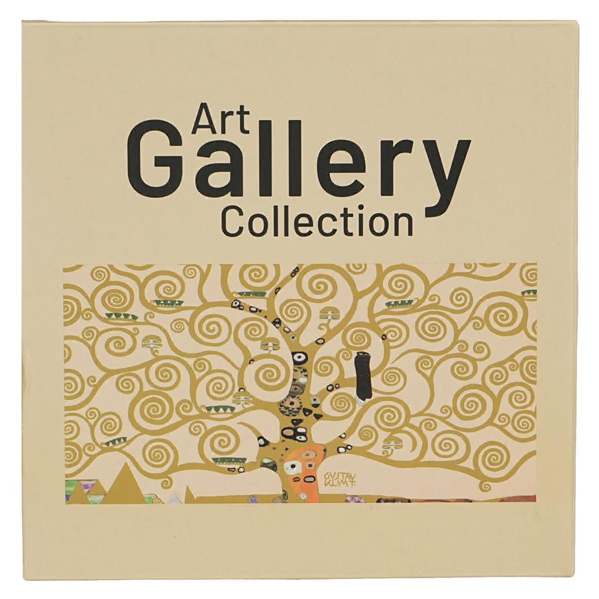 Set dva dezertna tanjira TREE OF LIFE ECRU - KLIMT 