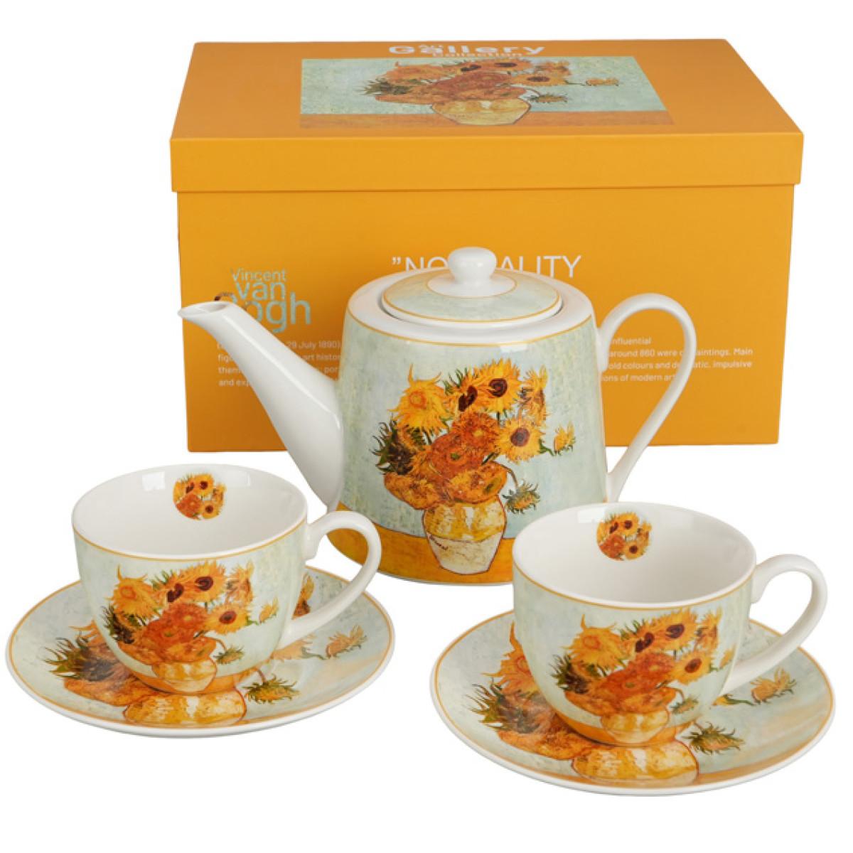 Čajnik sa dve šolje SUNFLOWERS - VAN GOGH 