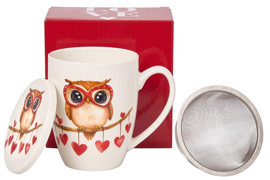 Šolja sa infuzerom ZALJUBLJENA SOVA 