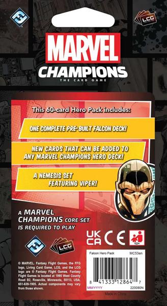Društvena igra MARVEL CHAMPIONS: THE CARD GAME FALCON HERO PACK 