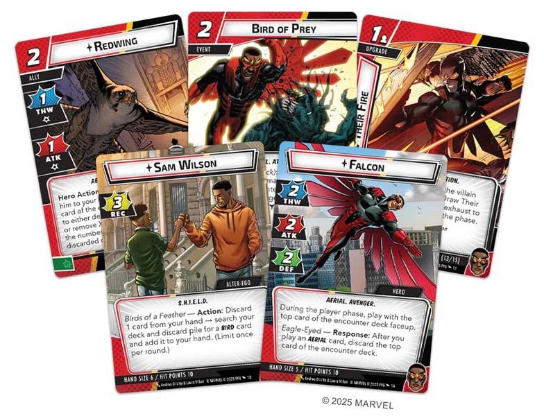 Društvena igra MARVEL CHAMPIONS: THE CARD GAME FALCON HERO PACK 