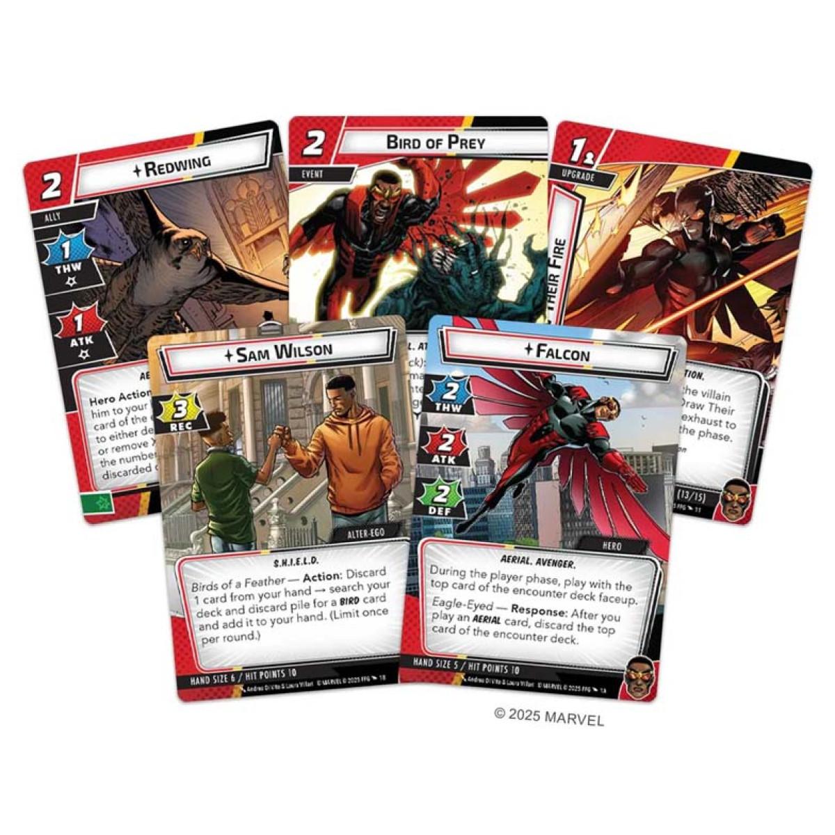 Društvena igra MARVEL CHAMPIONS: THE CARD GAME FALCON HERO PACK 