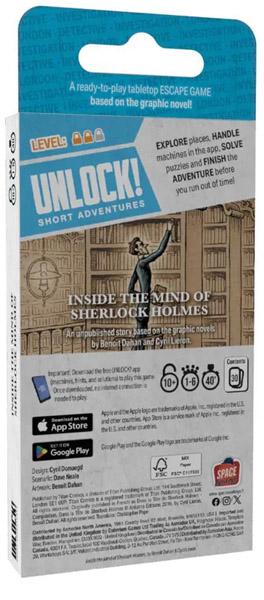 Društvena igra UNLOCK! SHORT ADVENTURES 10 - IN THE HEAD OF SHERLOCK HOLMES 
