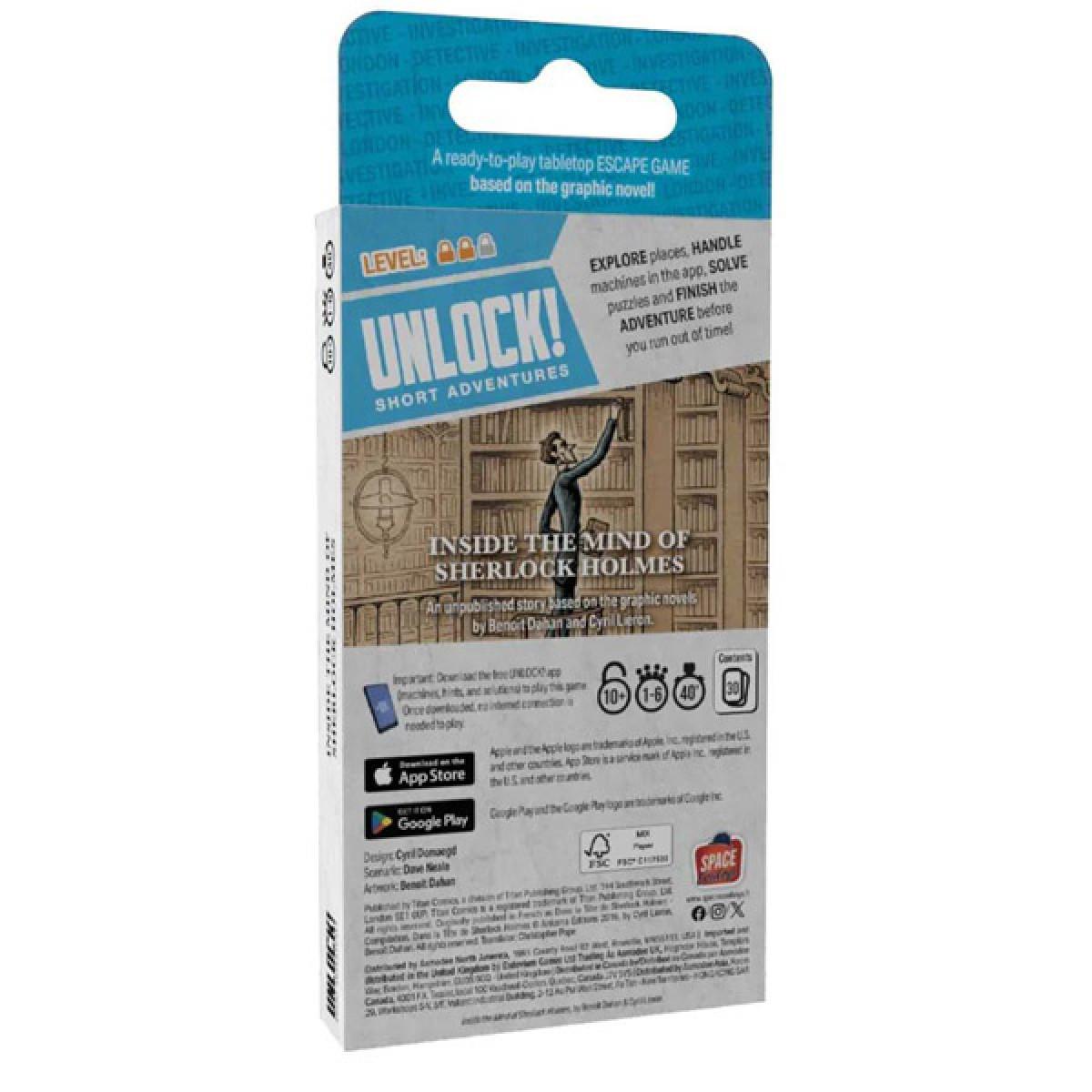 Društvena igra UNLOCK! SHORT ADVENTURES 10 - IN THE HEAD OF SHERLOCK HOLMES 