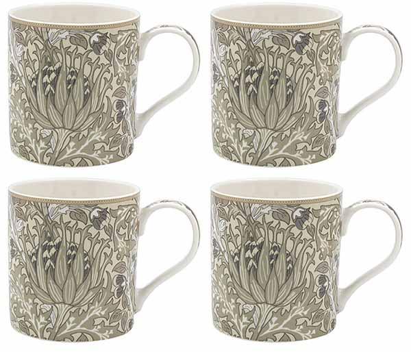 Set četiri šolje ARTICHOKE - WILLIAM MORRIS 