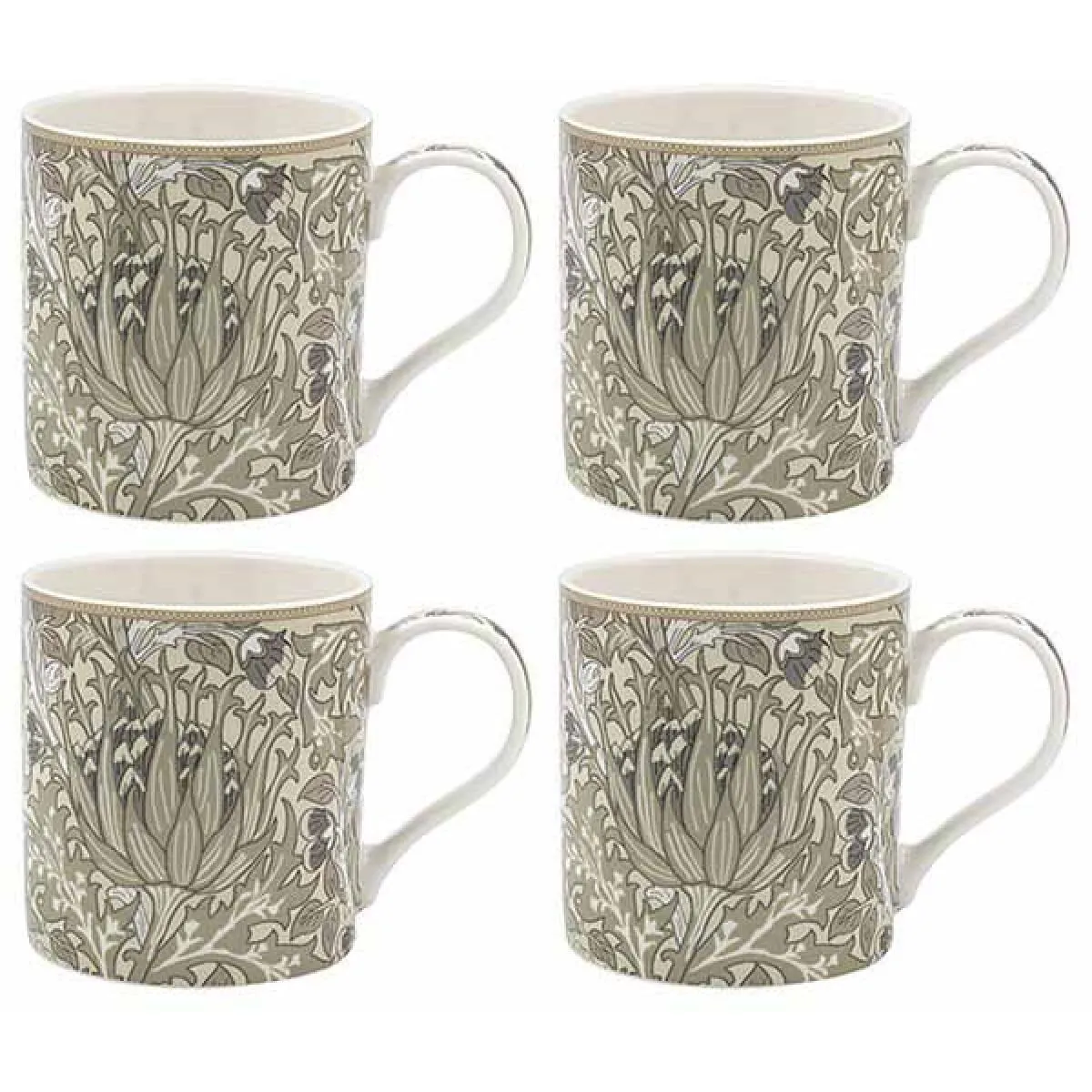 Set četiri šolje ARTICHOKE - WILLIAM MORRIS 