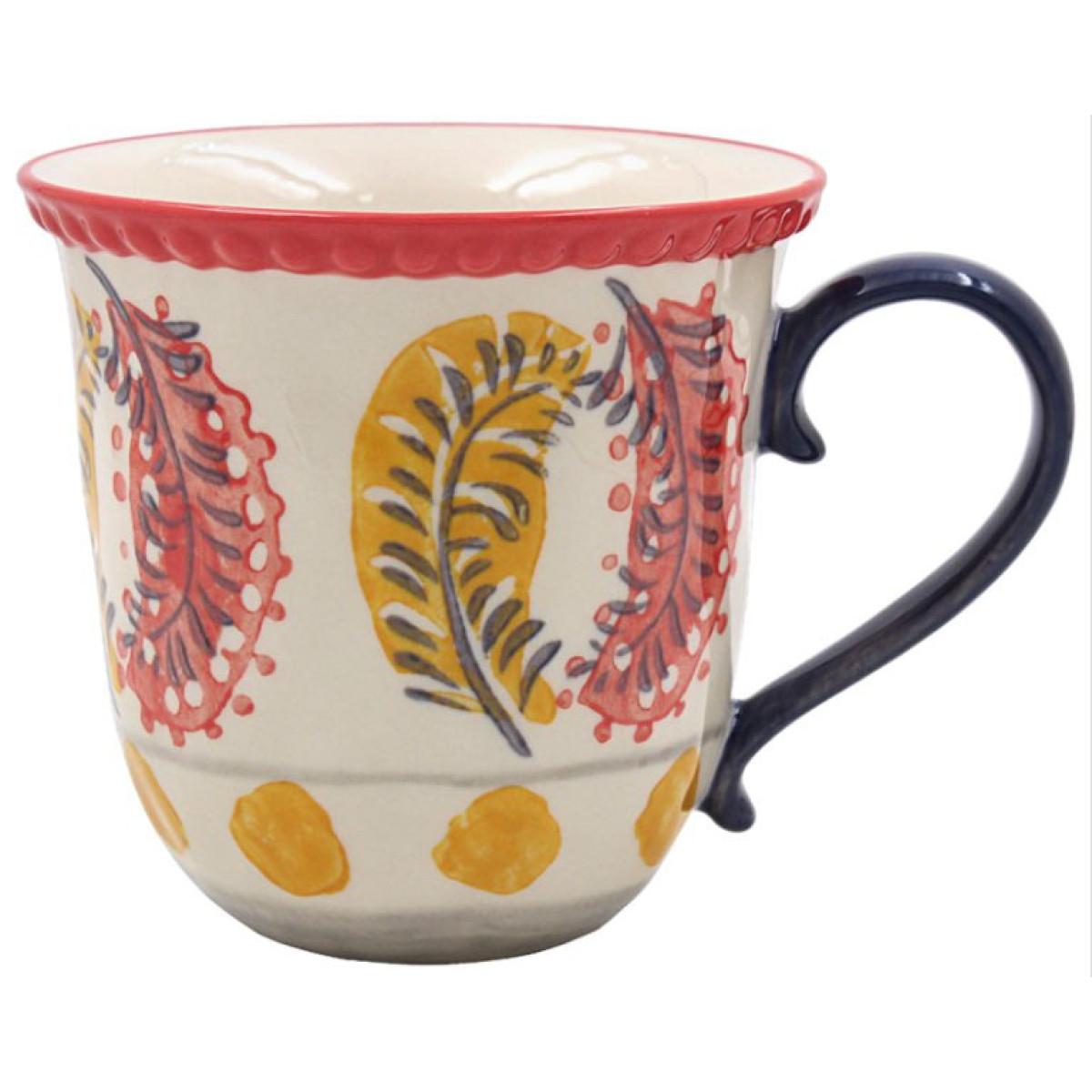 Šolja HAND PAINTED lišće 