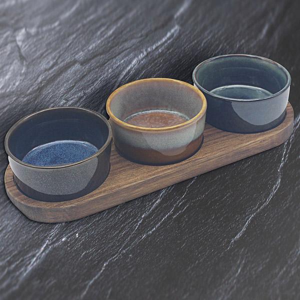 Činije za grickalice TRI OKRUGLE 