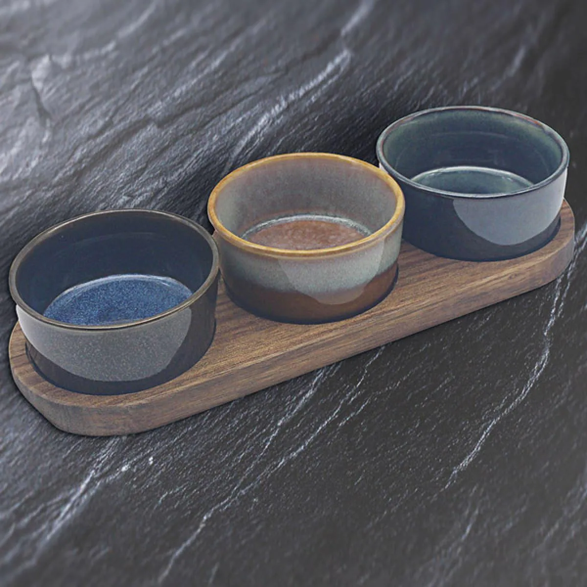 Činije za grickalice TRI OKRUGLE 