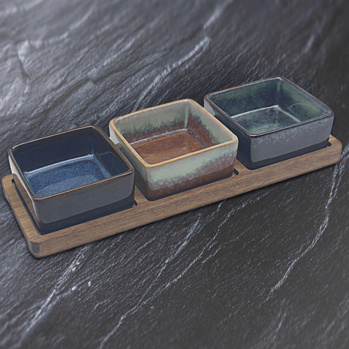 Činije za grickalice TRI ČETVRTASTE 