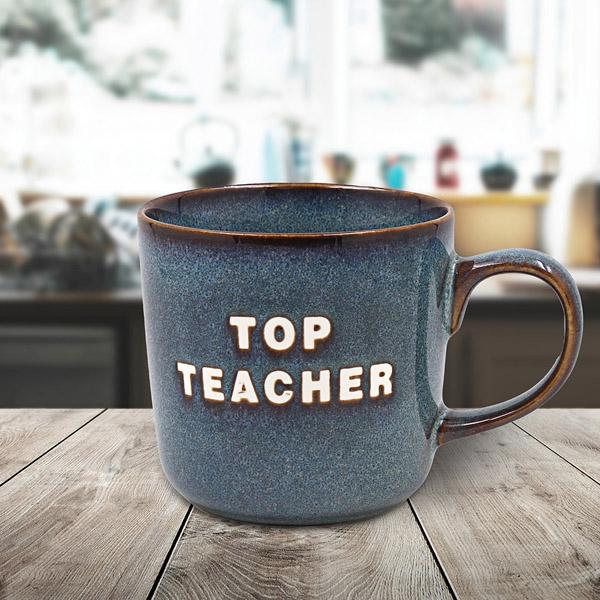 Šolja TOP TEACHER -siva 