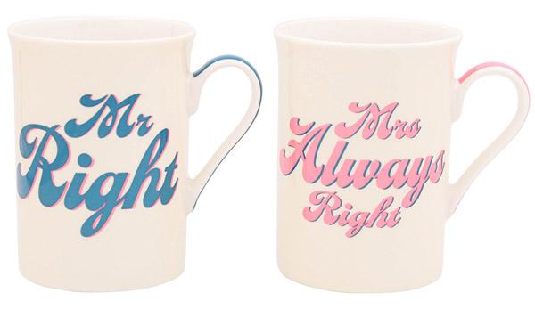 Set dve šolje MR RIGHT&MRS ALWAYS RIGHT 