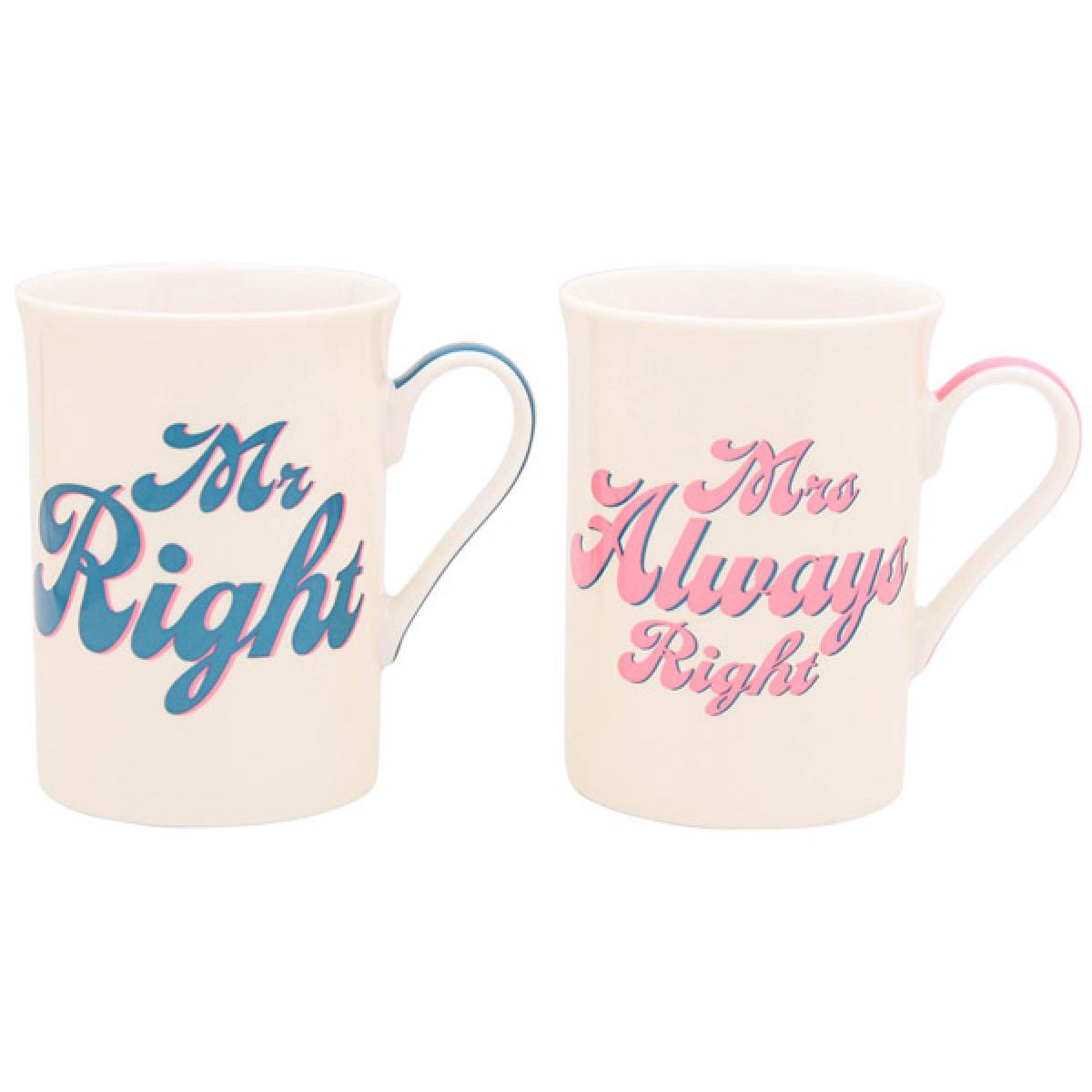 Set dve šolje MR RIGHT&MRS ALWAYS RIGHT 