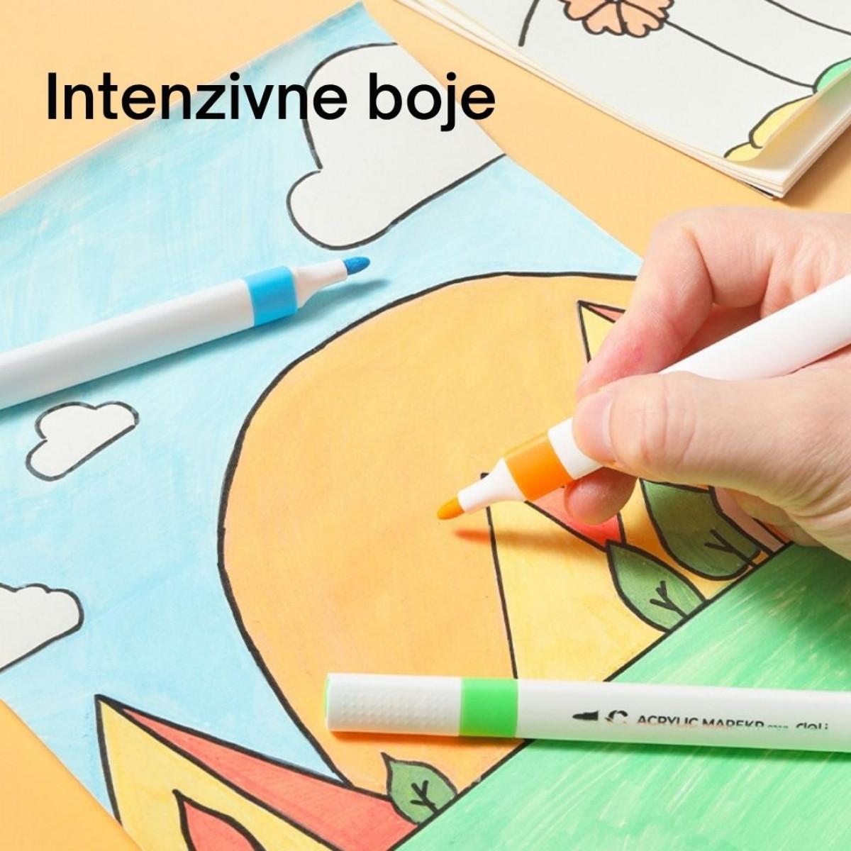 Set akrilnih markera DELI 1/24 