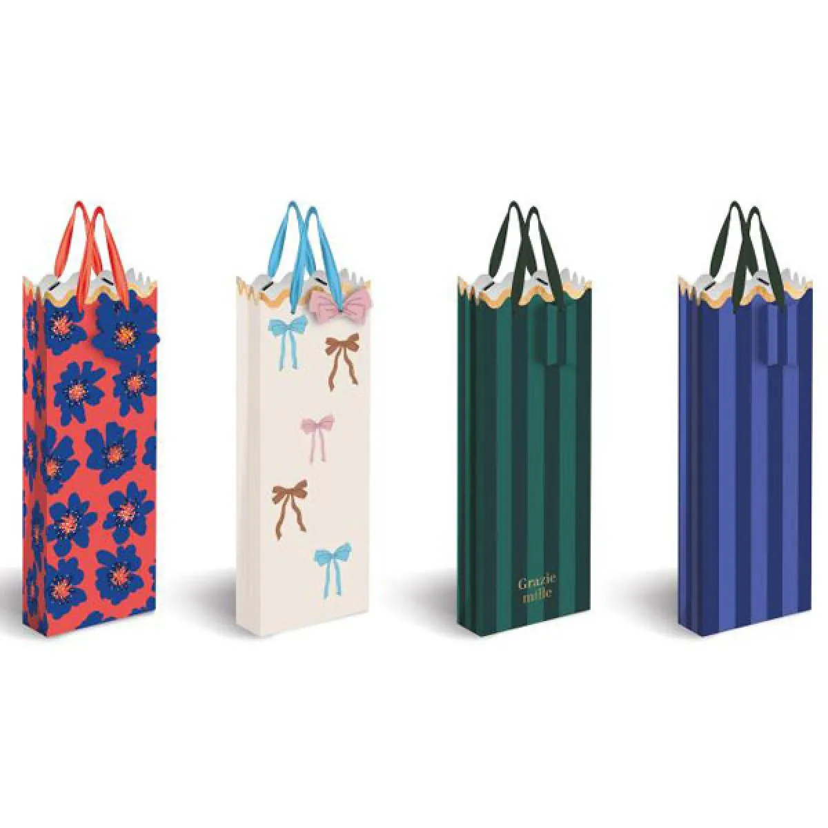 Ukrasna kesa za flašu GOLD13x36x10 cm 