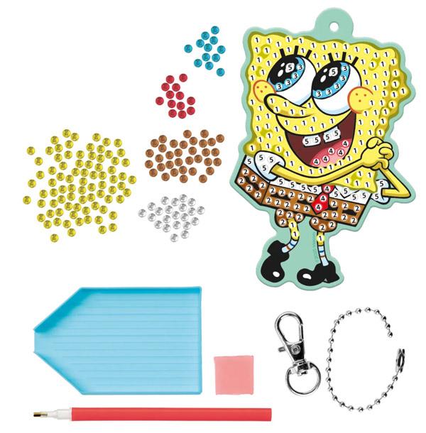 Kreativni set DIAMOND PAINTING PRIVEZAK -SUNĐER BOB 