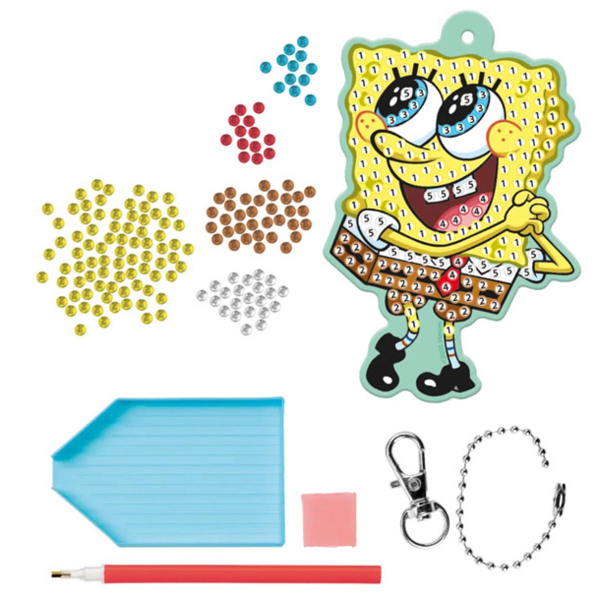 Kreativni set DIAMOND PAINTING PRIVEZAK -SUNĐER BOB 