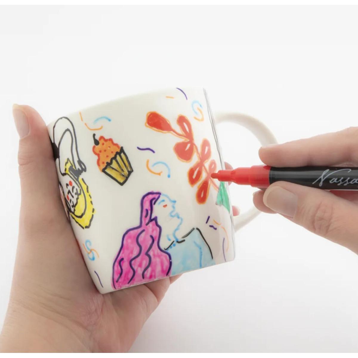 NASSAU markeri za staklo i porcelan 12kom 