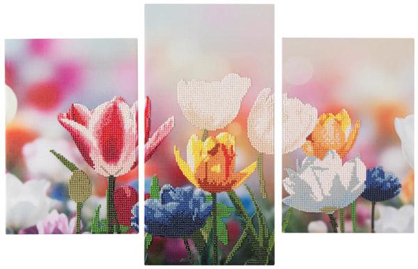 Kreativni set DIAMOND PAINTING TRIPTYCH - CVEĆE 