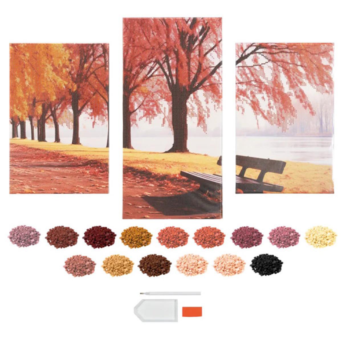 Kreativni set DIAMOND PAINTING TRIPTYCH - DRVO 