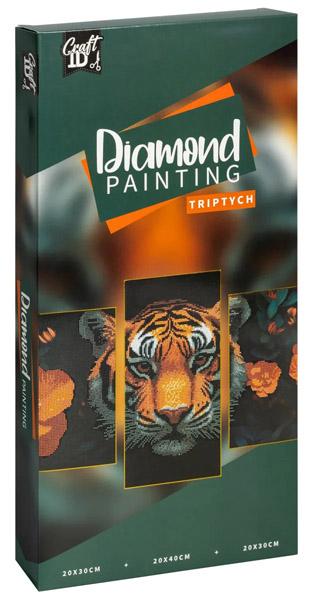 Kreativni set DIAMOND PAINTING TRIPTYCH - TIGAR 