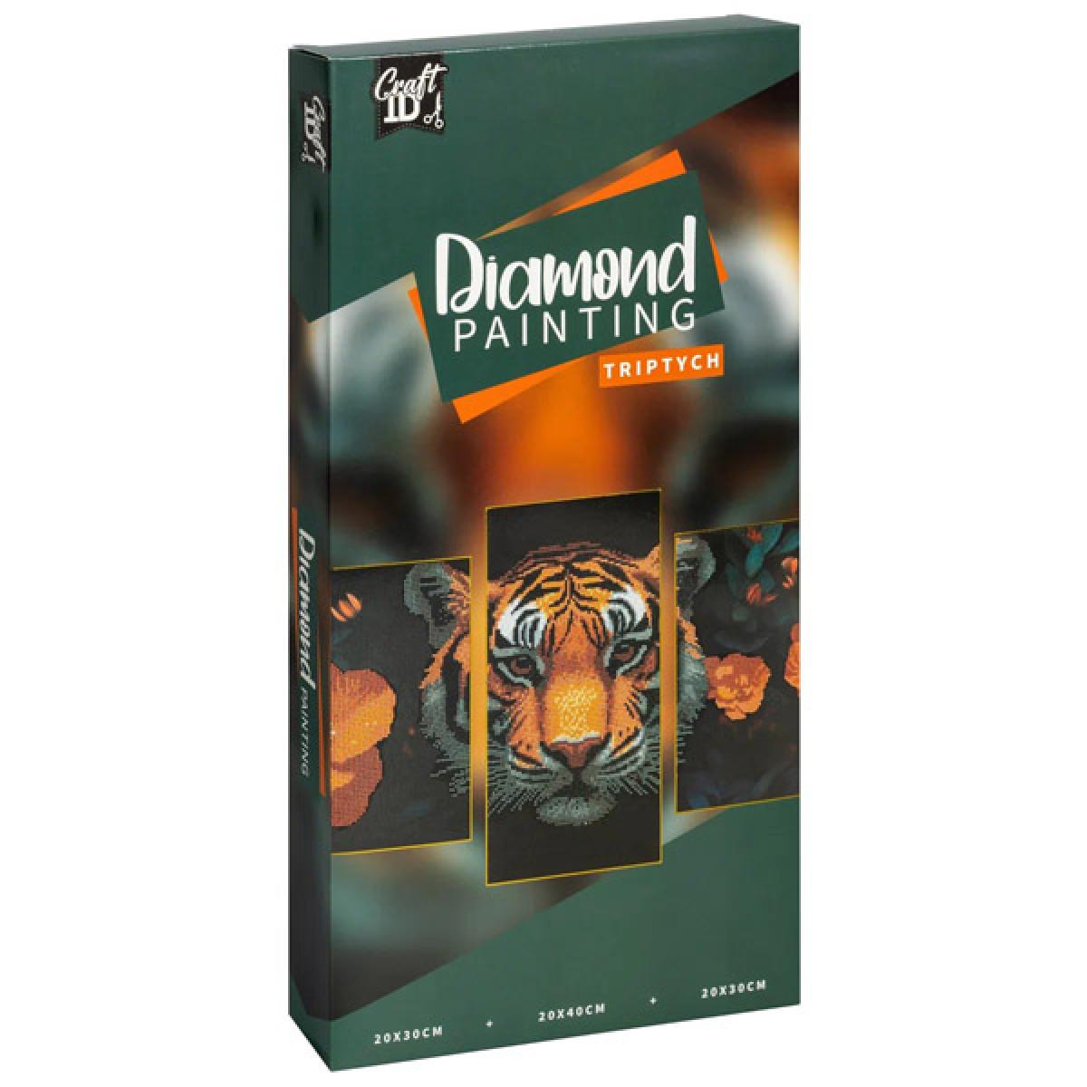 Kreativni set DIAMOND PAINTING TRIPTYCH - TIGAR 