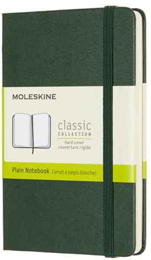 Notes MOLESKINE - tmano zeleni 